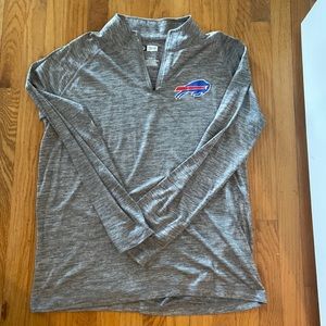 Buffalo Bills 3/4 zip, light weight